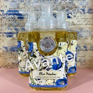 3ct MICHEL Design Works BLUE MEADOW Shea Butter Foaming Hand Soap 17.8 oz